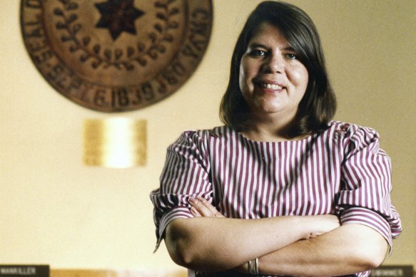 Wilma Mankiller became chief of the Cherokee Nation after chief Ross Swimmer resigned to head the Bureau of Indian Affairs under then-president Ronald Reagan in 1985.