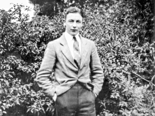 Bruce Dowding sent this photo home in May 1939. He’s pictured in Loches, central France, where he taught English while on a break from study.