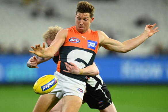 Toby Greene led the way for the Giants in their win over Collingwood.