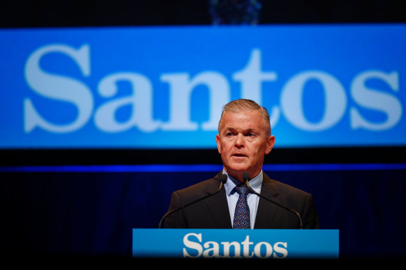 Santos chief Kevin Gallagher said the business had held up well in a volatile oil price environment.