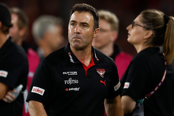 Essendon coach Brad Scott.