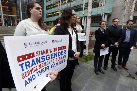 Transgender bans in the military were challenged in court when Donald Trump attempted them in his first term.