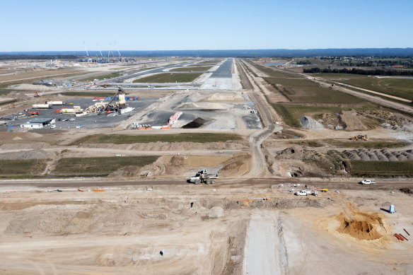 Construction continues on Western Sydney International Airport