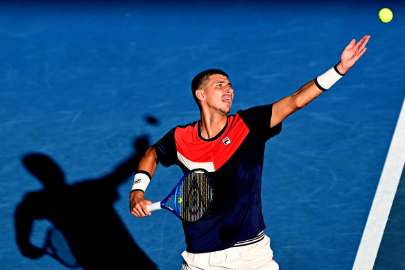 Early in the piece, Alexei Popyrin appeared aggressive, getting onto the front foot and forcing Roman Safiullin back.