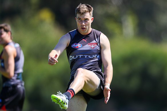 Andrew Welsh said Zach Merrett’s attitude after returning to Essendon for pre-season training was “absolutely first class”.