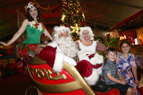 Some happy snaps with Santa.