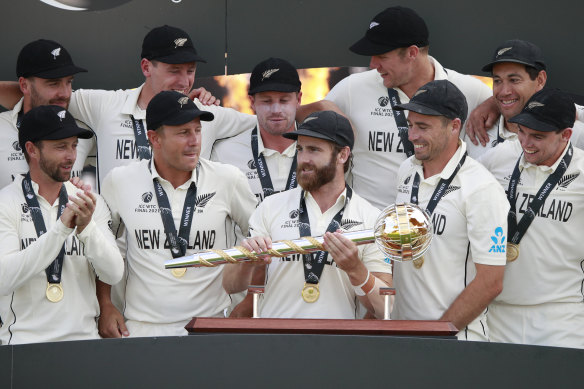 New Zealand beat India to claim the inaugural World Test Championship in England in June 2021.