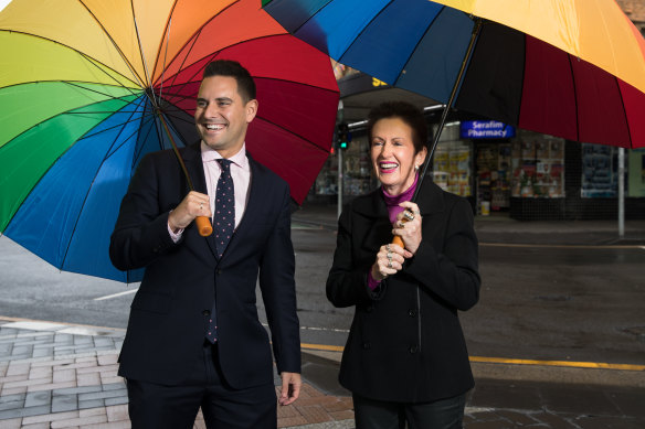 Sydney MP Alex Greenwich and Lord Mayor Clover Moore are close political allies.