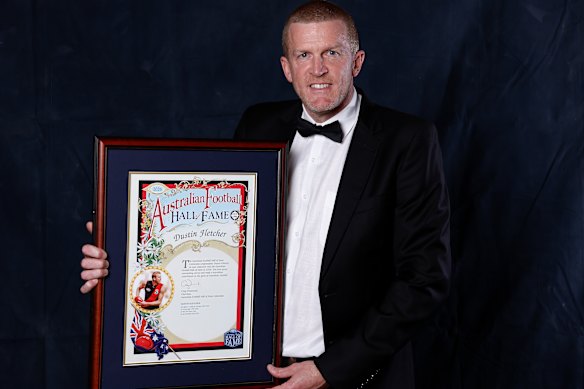 Champion Essendon defender Dustin Fletcher.