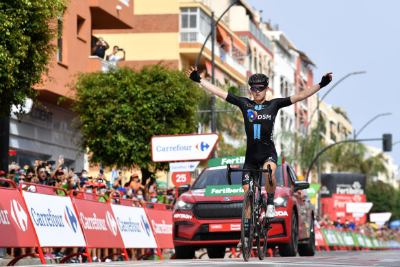 Michael Storer is just the second Australian to win two stages in a single Vuelta campaign.