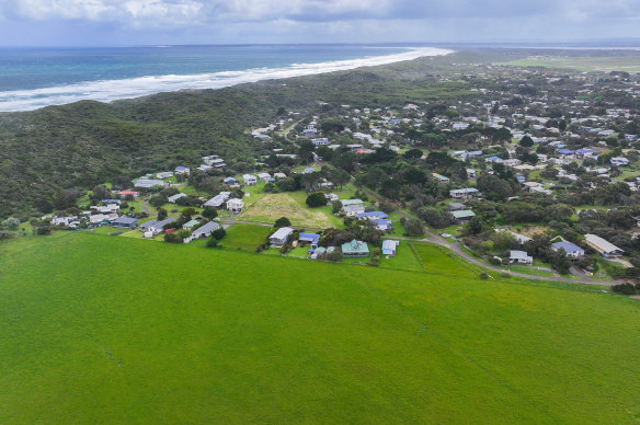 Farmland earmarked for potential future development in Venus Bay. 