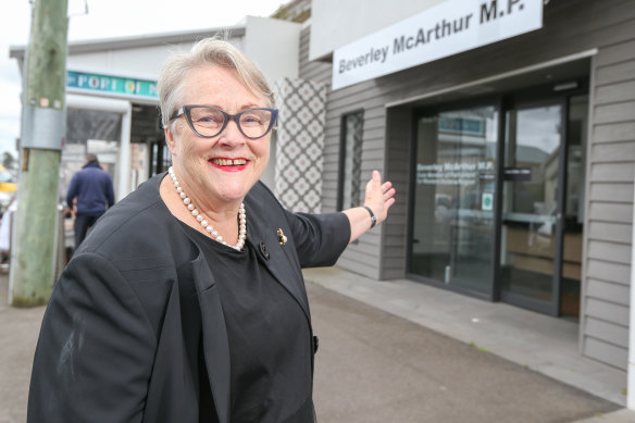 Beverley McArthur at her offices in Port Fairy.