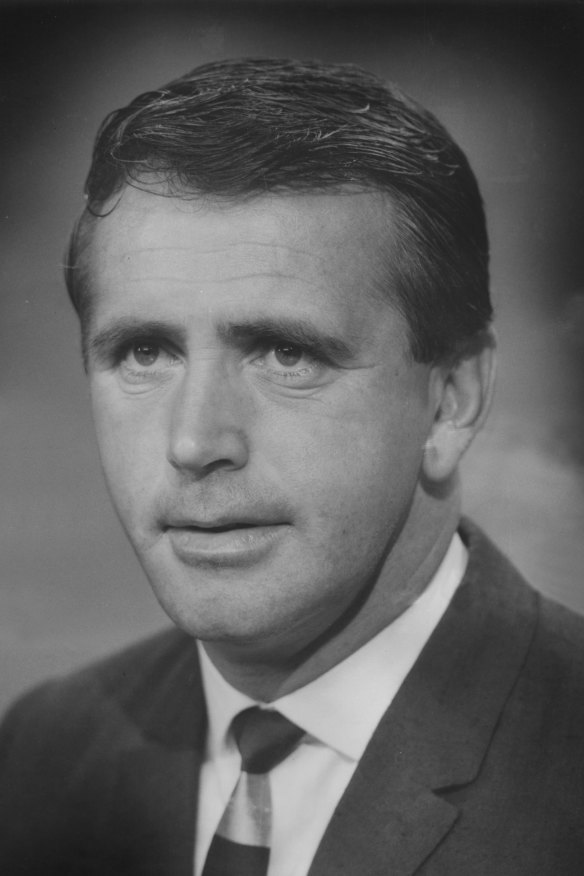 Commentator Mike Williamson, pictured in 1970.