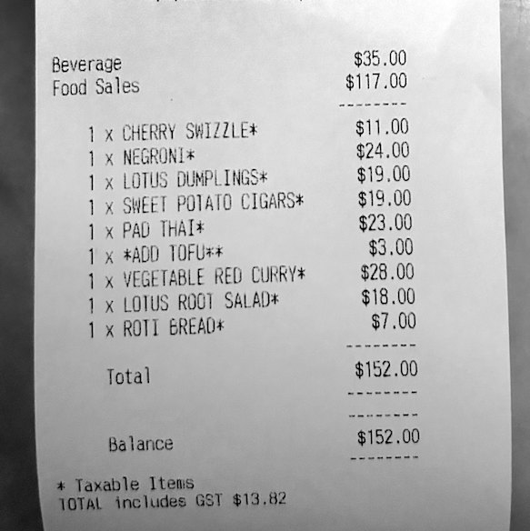 The bill.
