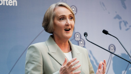 Qantas boss Vanessa Hudson. 