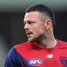 Steven May playing for Melbourne in 2024.