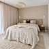 Darren described the bedroom as a clever combination of traditional and contemporary, which worked well with House 2’s facade.