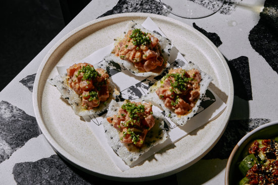 Japanese snacks at Moonlight in Byron Bay.