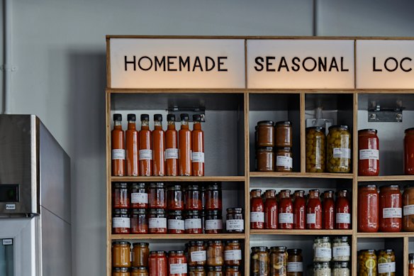 Homemade provisions at Whole Beast.