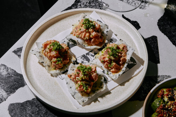 Japanese snacks at Moonlight in Byron Bay.