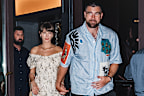 The couple are reportedly celebrating their bachelor and bachelorette nights across the country. 