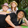 Claire Hamilton and daughters Grace, 7, and Chloe, 9. 