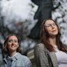 Clair Henneberry (left) provided support to friend Evelien Florijn (right) when her father passed away.
