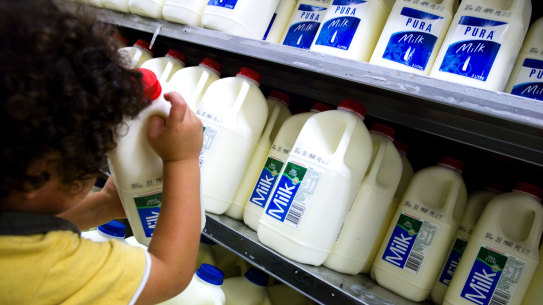 Milk prices in Melbourne are climbing at their fastest annual rate since the 1982 drought.