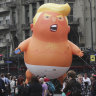 Protesters joined by 'baby Trump' blimp as they converge on the streets of Buenos Aires against G20 summit