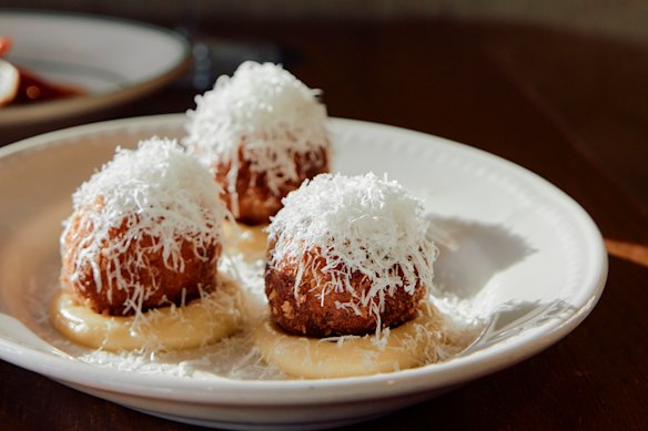 Cacio e pepe arancini are just $3.50 if you’re at Figlia early.