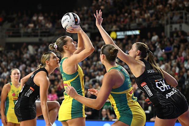 Kiera Austin, 29, and Sophie Garbin, 29, have been Australia’s go-to shooting combination in recent matches.