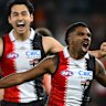 Liam Ryan had a day out for the Saints, following last week’s bag of five goals with another six on Sunday against GWS.