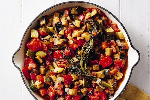 Serve ratatouille alongside grilled meat or with an egg and crusty bread.