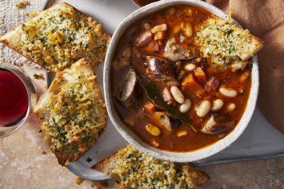 These crunchy cheese breads are designed to be served with RecipeTin’s cassoulet soup.