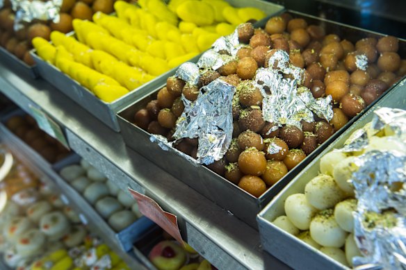 Sweets are sold by weight.