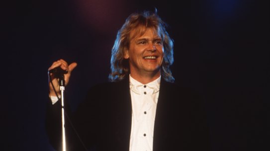 John Farnham performing in concert in the documentary John Farnham: Finding the Voice.