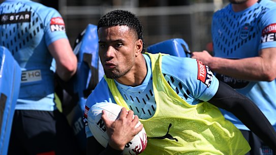 NSW Blues centre Stephen Crichton.