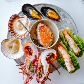 The seafood platter at Stokehouse.