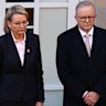 Prime Minister Anthony Albanese and Leader of the Opposition Sussan Ley attend the Last Post Ceremony at the Australian War Memorial ahead of the opening of the 48th Parliament in Canberra.