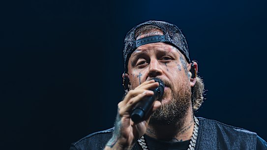 Jelly Roll at Rod Laver Arena in Melbourne.