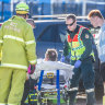 Man taken to hospital after four-car crash in Fyshwick
