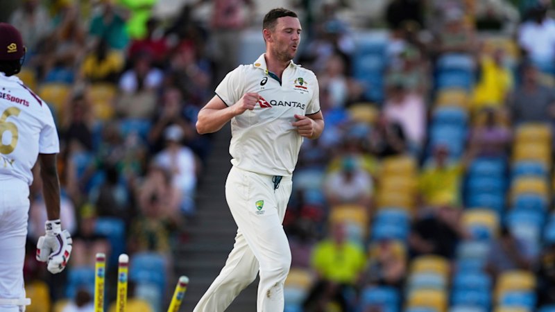 Hazlewood rips through West Indies as Australia take 1-0 series lead