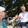 Malcolm Turnbull berated by voters in byelection pub visit