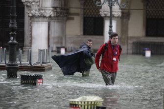 The series of high tides has left popular tourist areas inundated with saltwater. 