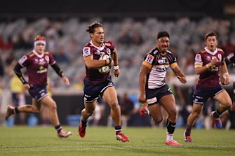 The Brumbies beat the Reds in September's Super Rugby AU final.