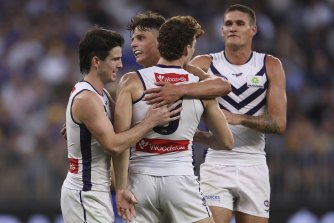 Fremantle had a resounding 55-point win over cross-town rivals West Coast.