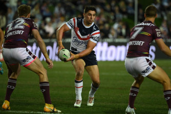 Victor Radley wore rainbow laces against the Sea Eagles on Thursday.