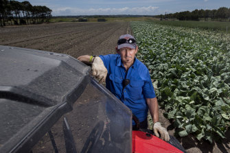Farmer Paul Gazolla says he doesn’t have enough staff to pick his produce.