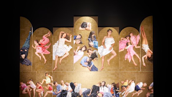 Yu Hong's One Hundred Years of Repose at White Rabbit Gallery exhibition, And Now.