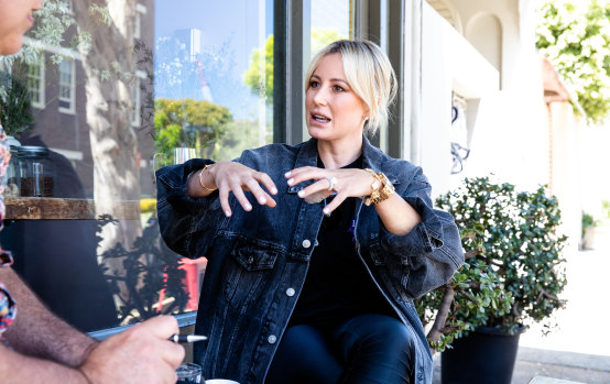 Roxy Jacenko at lunch in Paddington.